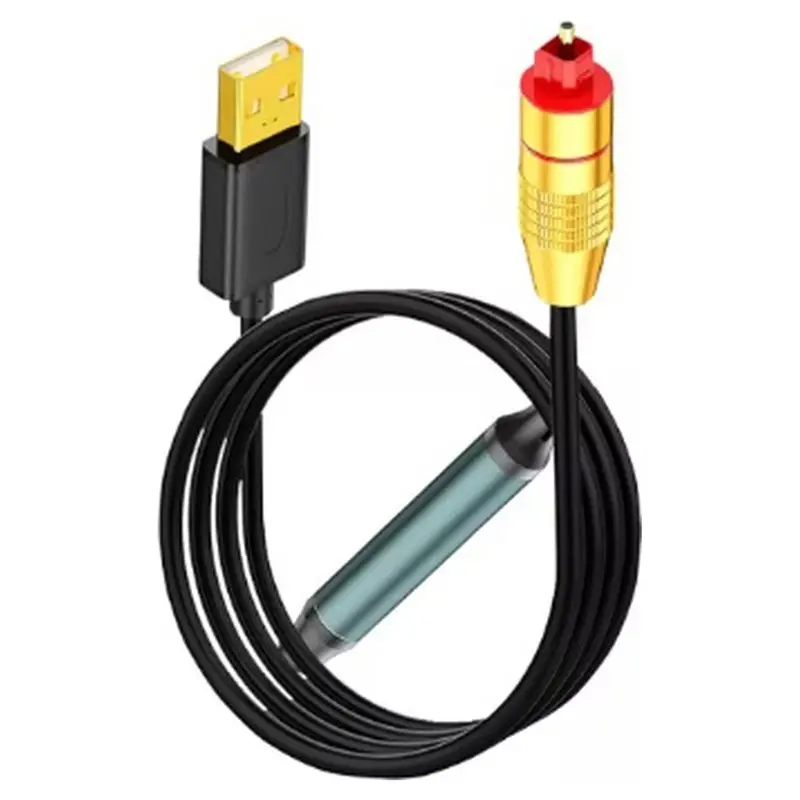 [B24B!】 USB A Male To SPDIF Port Converter Unidirectional USB To Optical Audio Adapter Cable For PS5,PC Etc Connection Cord