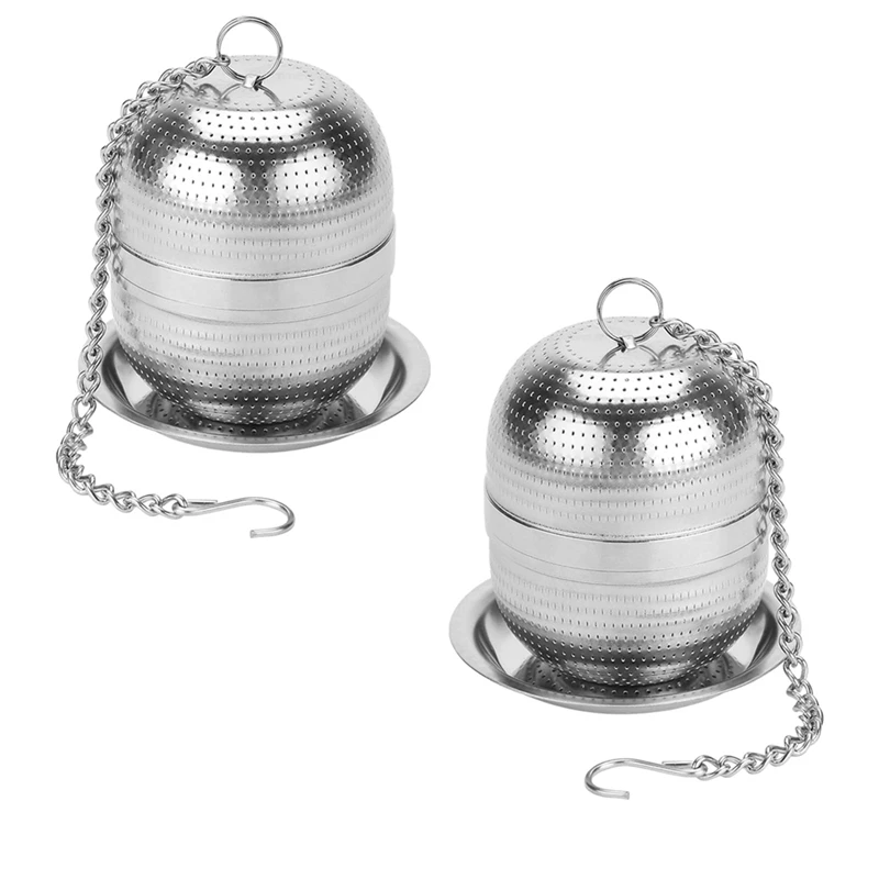 

2Pcs Tea Infuser Stainless Steel Tea Strainer For Tea, Spices And Most Cups And Teapots, Easy To Use Durable