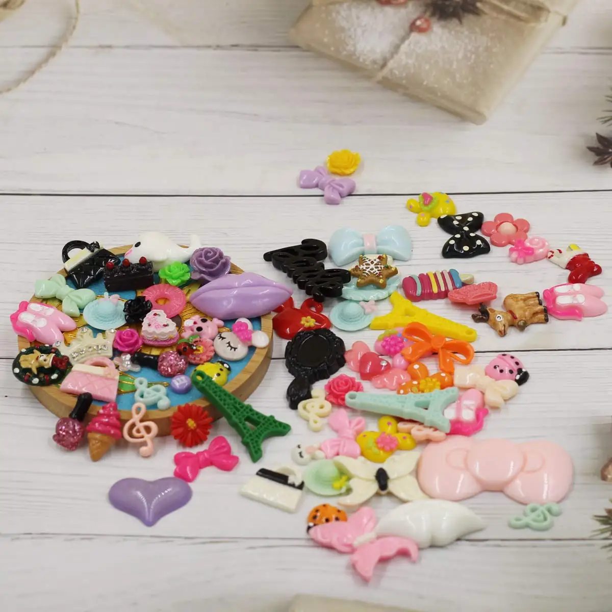 

Оптовая продажа, разноцветные смоляные подвески, смешанные 5-60 мм длинные DIY ремесла, украшения, ювелирные изделия, посылка материалов ручной работы