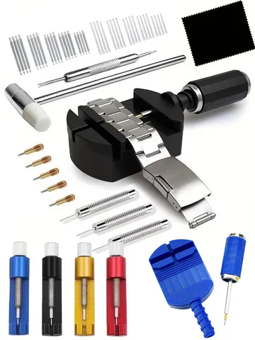 1/12/52Pcs Watch Link Removal Tool Kit, Watch Band Tool Strap Chain Pin Remover Repair Tool Kit For Watch Band Strap Adjustment