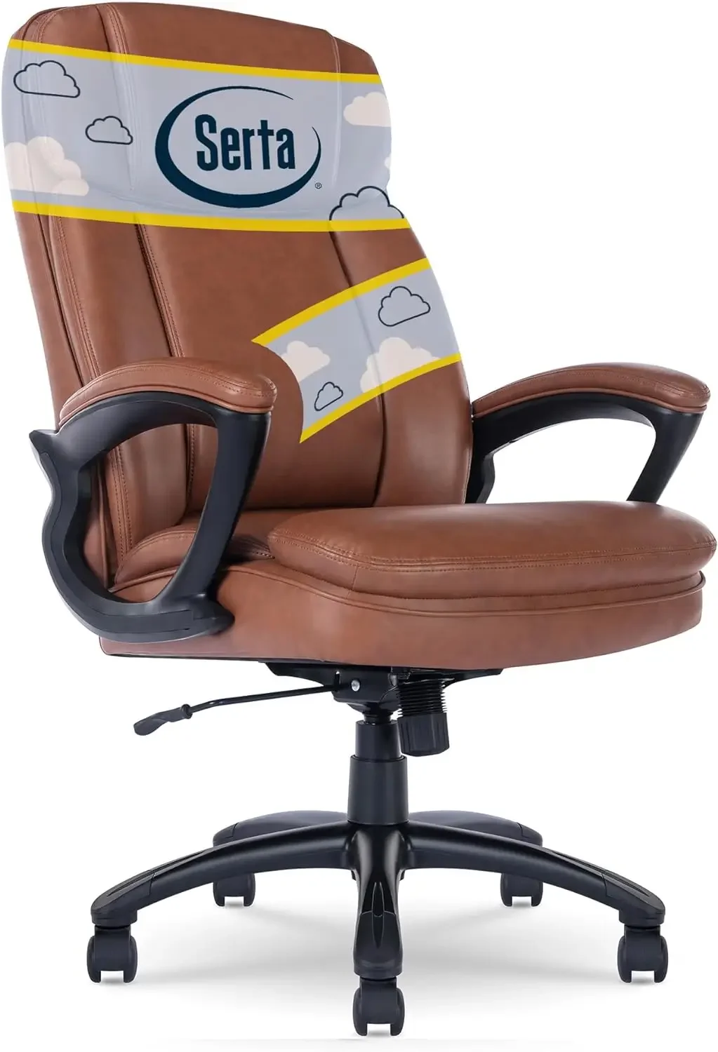 

Fairbanks Big & Tall High Back Executive Office Ergonomic Gaming Computer Chair with Layered Body Pillows, Contoured Lumbar Zone