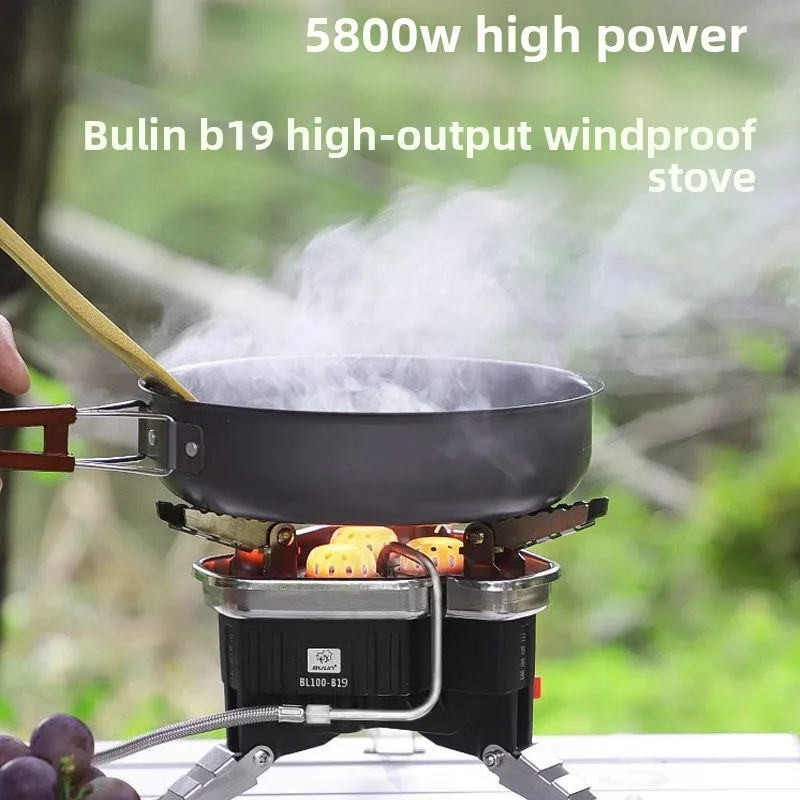 Bulin B19 Windproof Camping Stove Portable High Power Gas Burner Outdoor Picnic Cookware Set