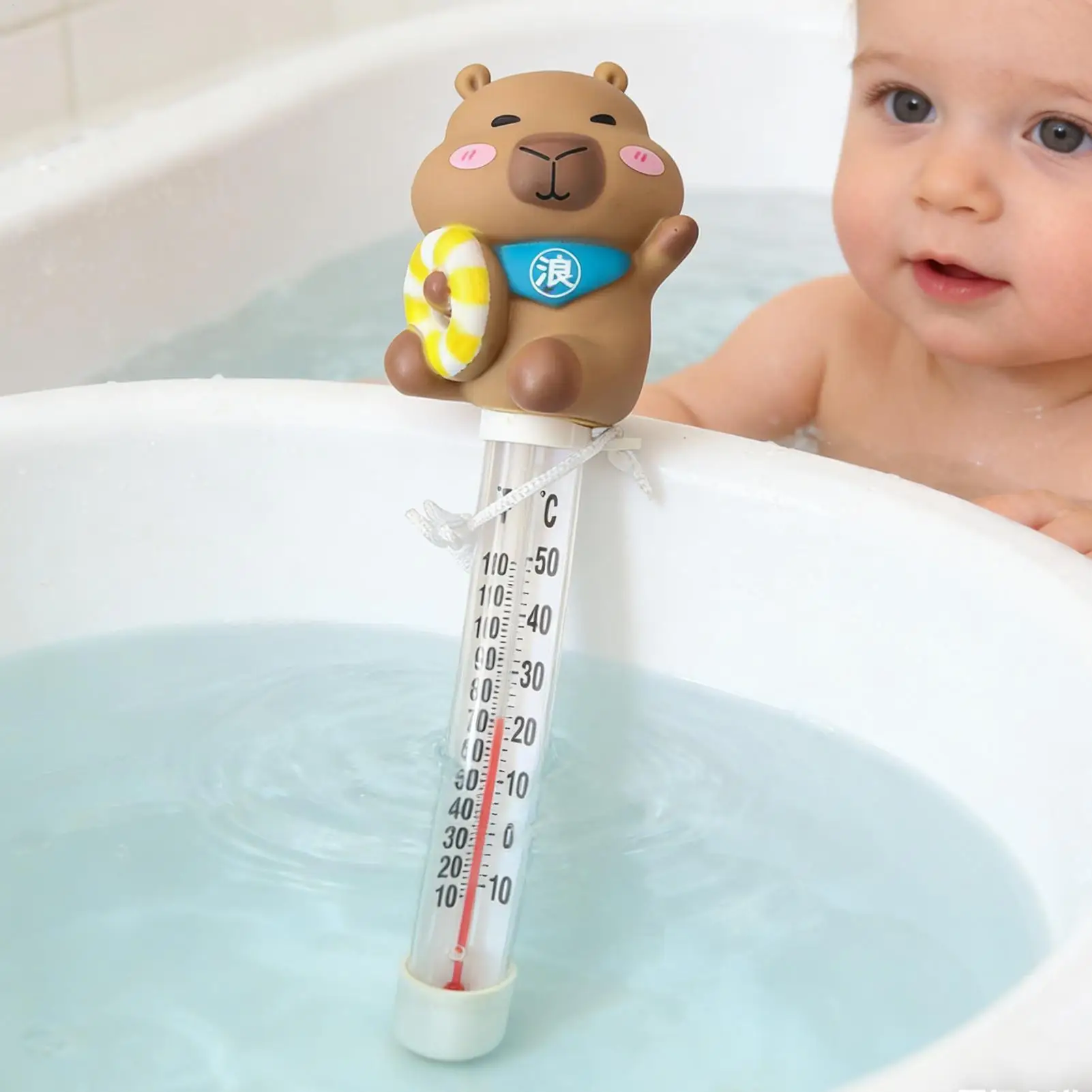 Water Temperature Gauge Accurate Easy Read Waterproof Funny Swimming Pool Test Water Gauge For Indoor Outdoor Home Pool Spa Hot