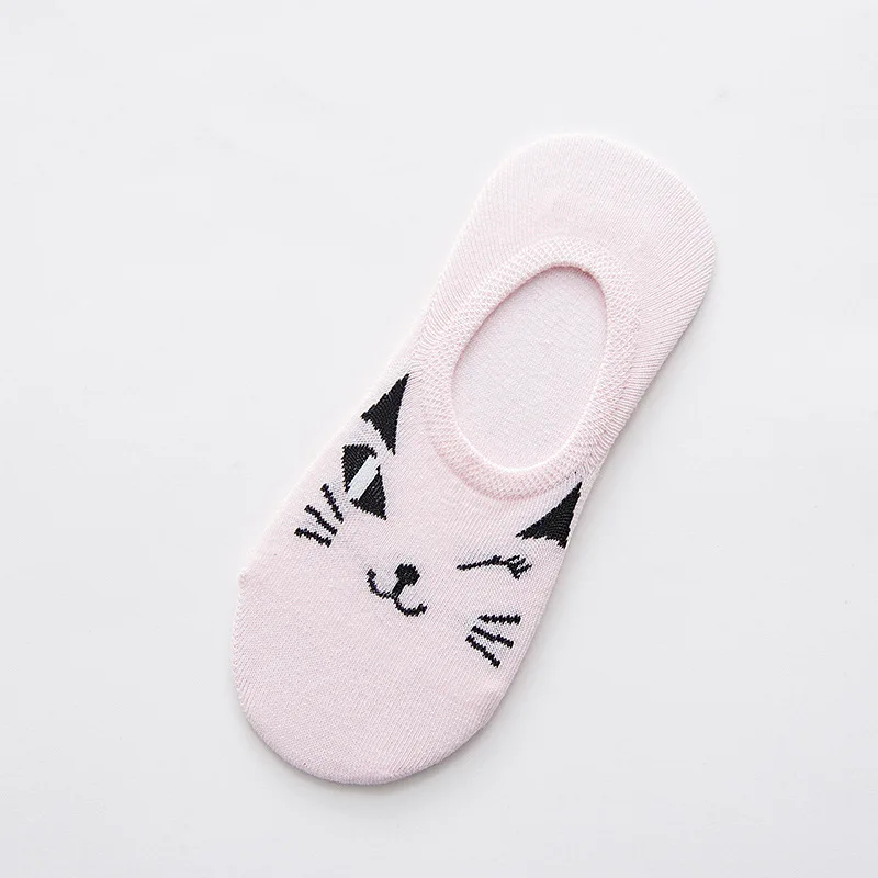 Summer girl Silica Gel Invisible women Stars Cotton SocksLow Low Cut Ankle Sock boy boat casual slippers 1pair=2pcs WS118