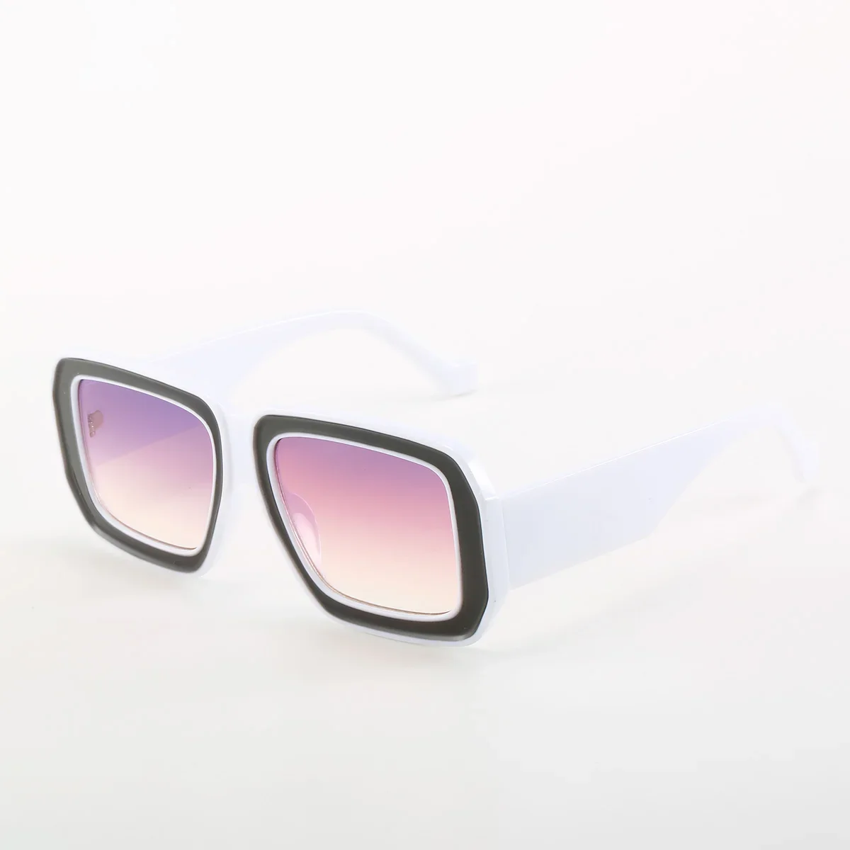 Vintage Men Women Big Sunglasses Men Square Shades Brand Designer Unisex Sun Glasses Black Lense Male Female Sunglasses UV400