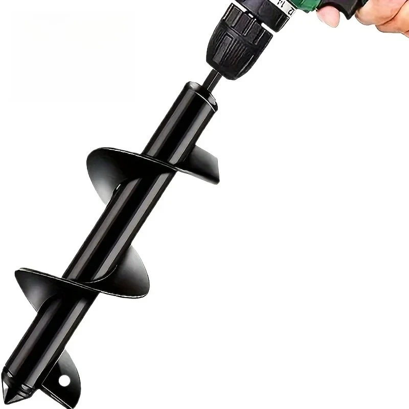 

1 шт. дрель для земли, спиральная спиральная дрель, садовая овощная пластырь, рыхление почвы, ручная электрическая дрель, сверло для земли