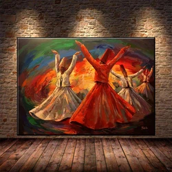 5D DIY Diamond Embroidery Sufi Whirling Dancing Dervish Islamic Ramadan Eid Egypt Art Diamond Painting Cross Stitch Decor Home