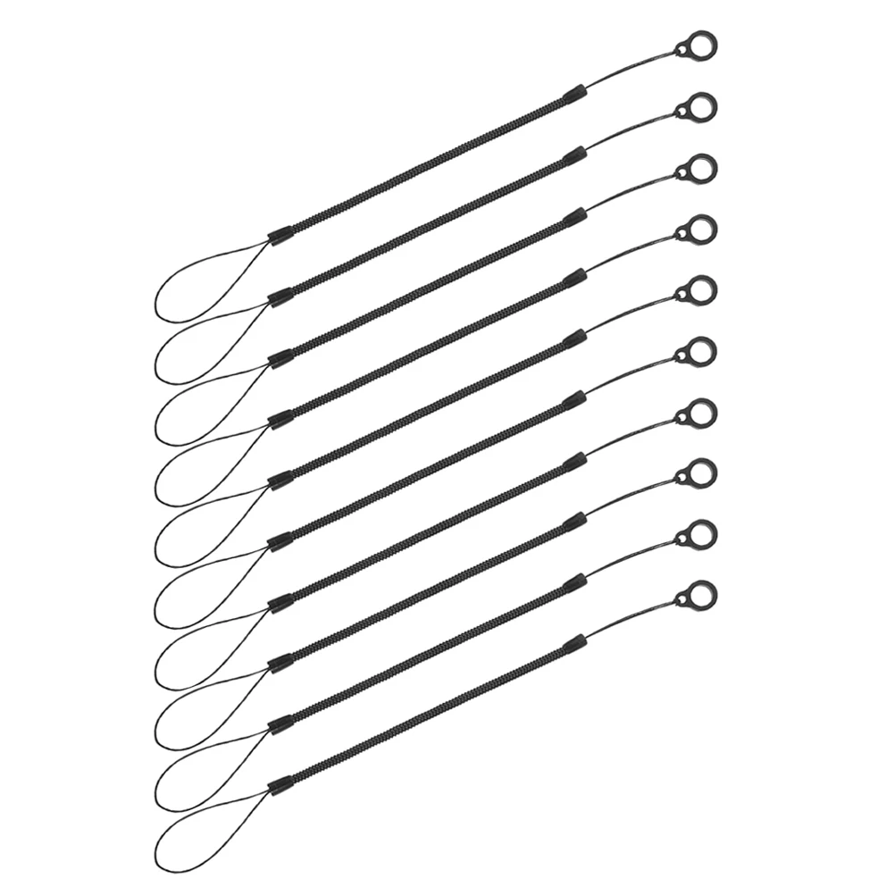 

10 Pcs Stylus Cord Stretch Lanyard for Pen Spring Rope Anti-lose Strap Retractable Safety Coiled Plastic Pens Leash Touch
