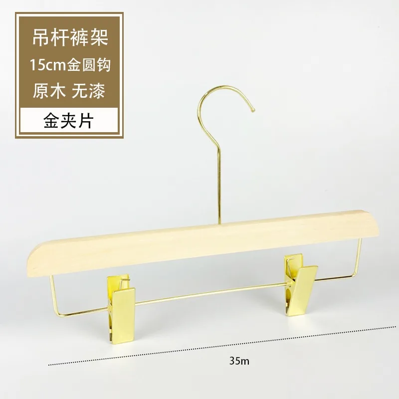 

Solid Wood Wooden Clothes Hanger for Women's Clothing Store Non-slip Seamless Wedding Dress Support Trouser Rack Customization