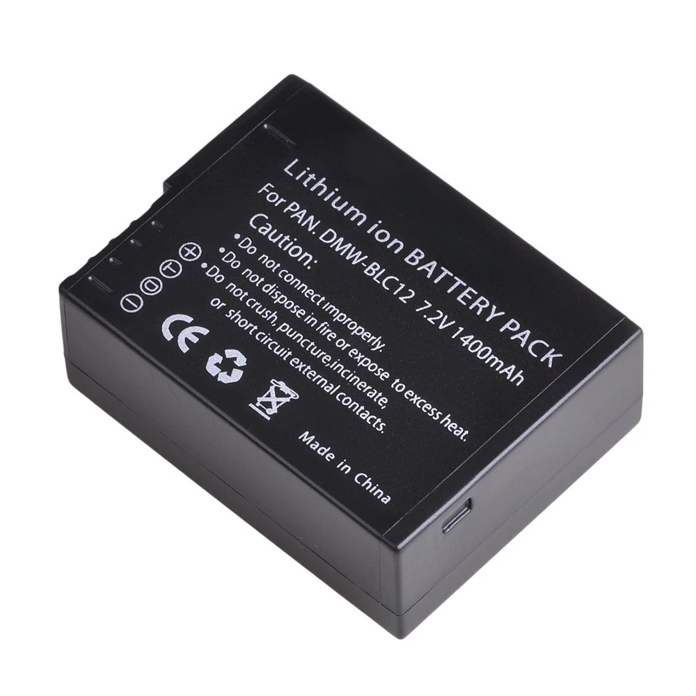 بطارية DMW-BLC12 عالمية لباناسونيك LUMIX G5 G6 GH2 GF6 GX7 1400mAh استبدال طاقة الكاميرا طاقة طويلة الأمد