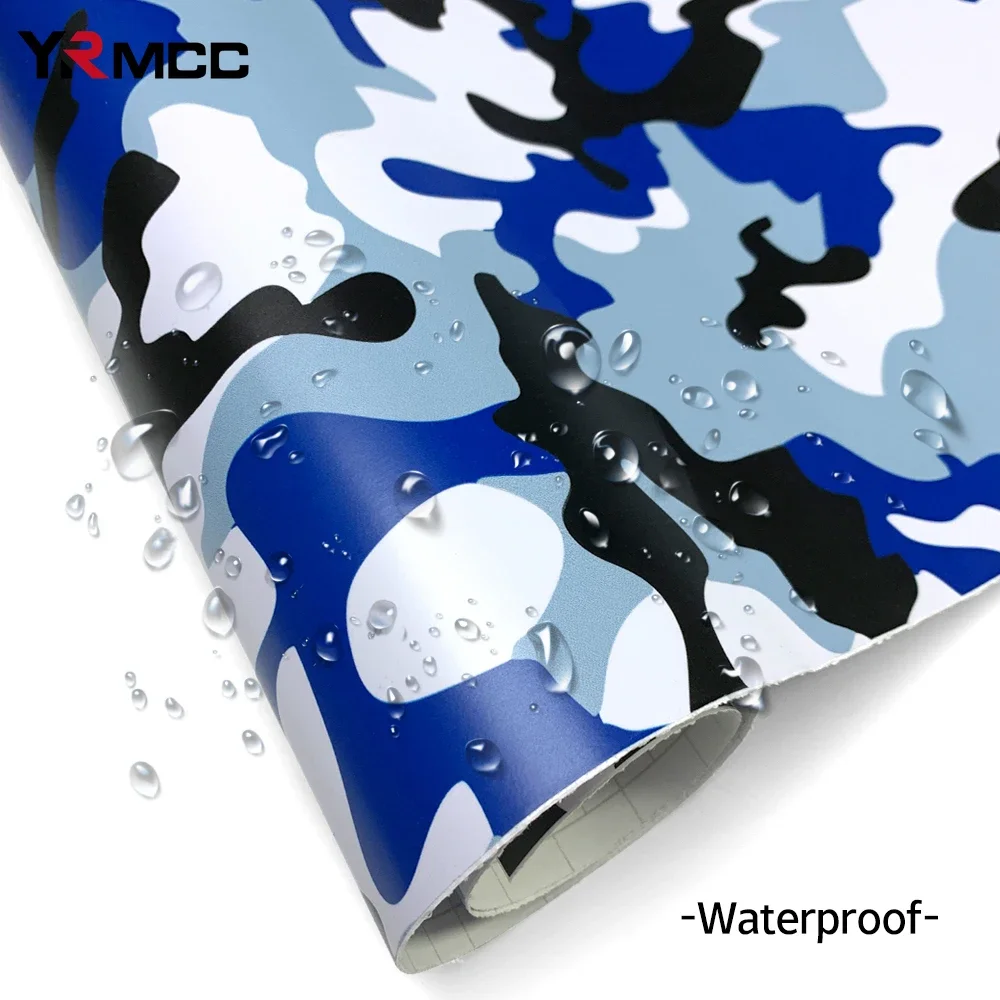 Camo Car Stickers Waterproof Vinyl Auto Tuning Car Body Film Decor Vinyl Wrap Rearview Mirror Adhesive Film for Auto Accessories