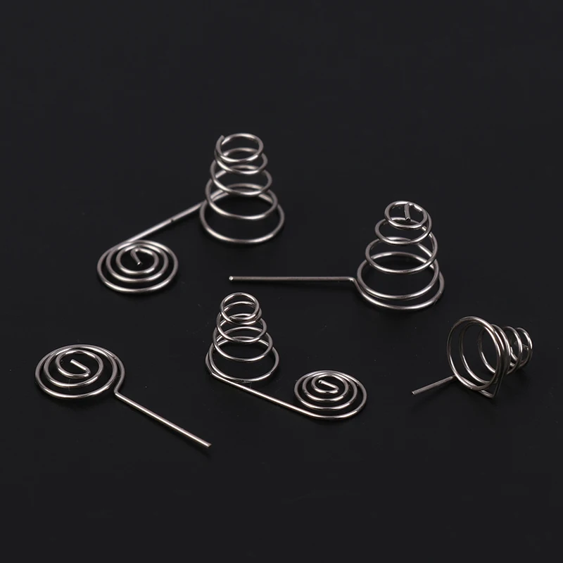 (.) 5PCS AAA Battery NIckel Wire Spring AA Battery Negative And Positive Coils Spring Contact Plate DIY Accessories