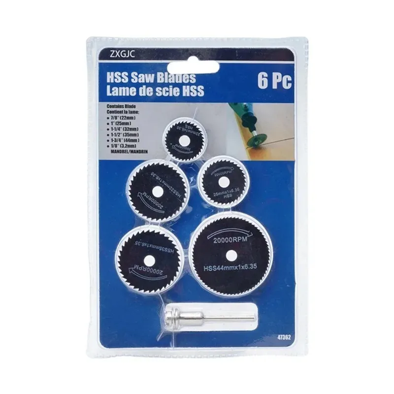 ل 6 قطعة النجارة المعادن شفرة تقطيع الحفر الكهربائية شفرة منشار دائري عالية السرعة الصلب مطحنة كهربائية أداة شفرة المنشار الصغيرة #5