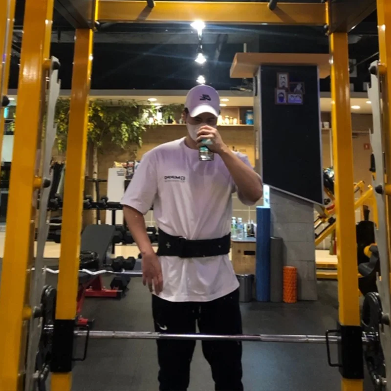 Summer new muscle fitness T-shirt trendy men's Korean version large size loose comprehensive training outdoor indoor sports