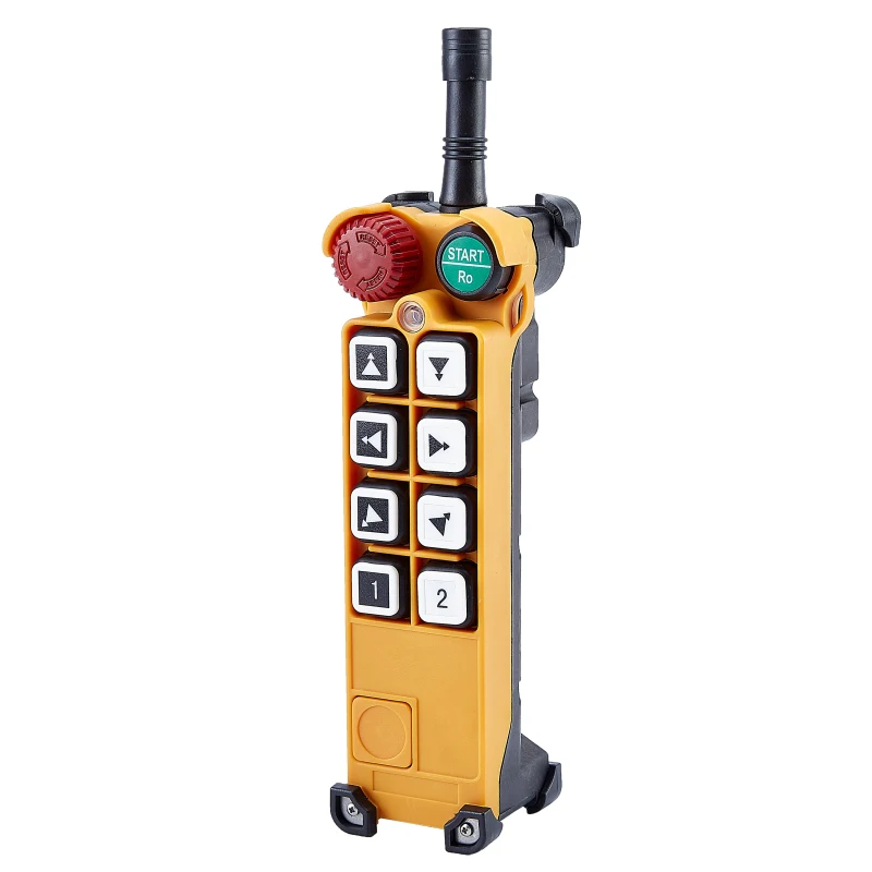 Telecontrol F26-A3 drahtloses industrielles Überkopfkran-Funkfernbedienungssystem mit 8 Druckknöpfen und zwei Geschwindigkeiten