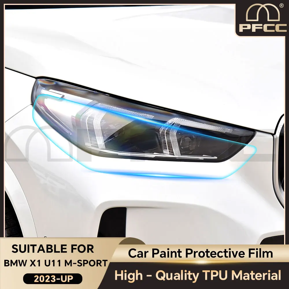 

PFCC Pre Cut Paint Protection Film for BMW X1 U11 M Sport 2023 PPF Clear Accessories Transparent TPU Headlight Anti-scratch