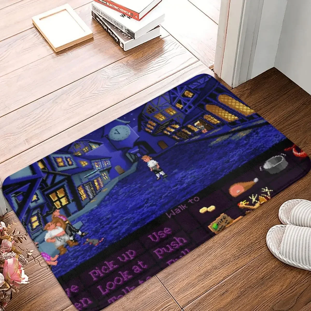 

Melee Island Streets Monkey Island Doormat Polyester Floor Mat Cushion Carpet Kitchen Entrance Home Rugs Mats Non-slip Footpad