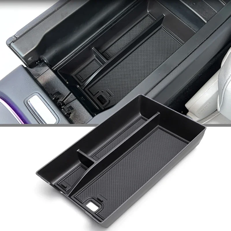 For Mercedes Benz E Class W214 V214 E200 E260 E300 2024 Central Control Armrest Box Storage Box Interior Accessories