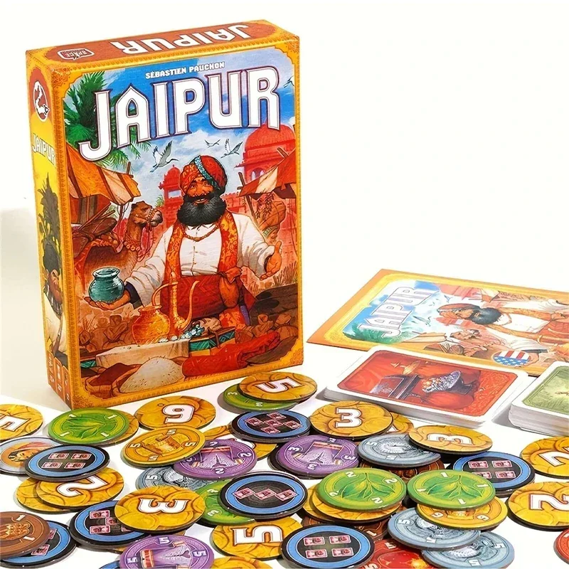 New Board Game Jaipur Indian Merchant Adult Gathering Strategy Game Card Family Parent Child Game