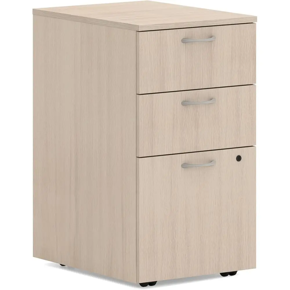 

3 Der ile Cabinet On Wheels, Mobile Pedestal or iling Cabior Home Oice, 15" W Portable Storage, Desert Oak