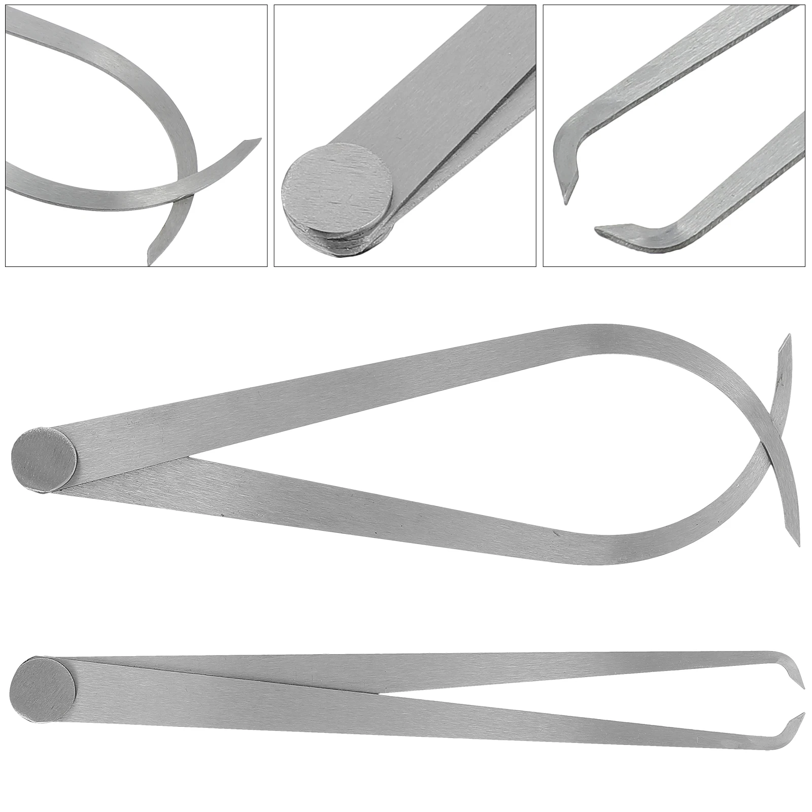 

2pcs Outside Calipers Hardened Measuring Tools Metal Modeling Carving Sculpture Caliper Lightweight For