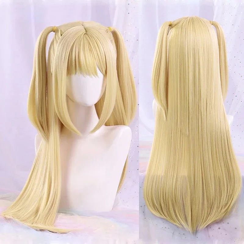 Misa Amane Cosplay Kostuum Pruik Imitatie Lederen Sexy Jurk Ketting Kanten Mouwen Kousen Vrouwen Uniformen Anime Outfits