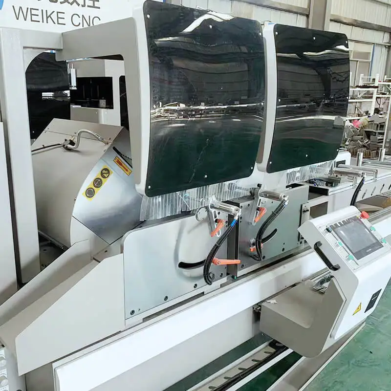 WEIKE CNC volautomatisch precisiesnijden voor het maken van dubbel aluminium profielen Hine tweekoppige zaag