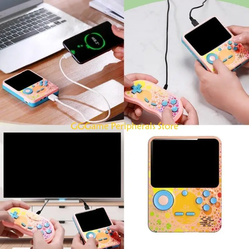 

U55B Double Player Handheld Gaming Device 666 Classical Game Built In Rechargeable Battery Portable Retro Console With High