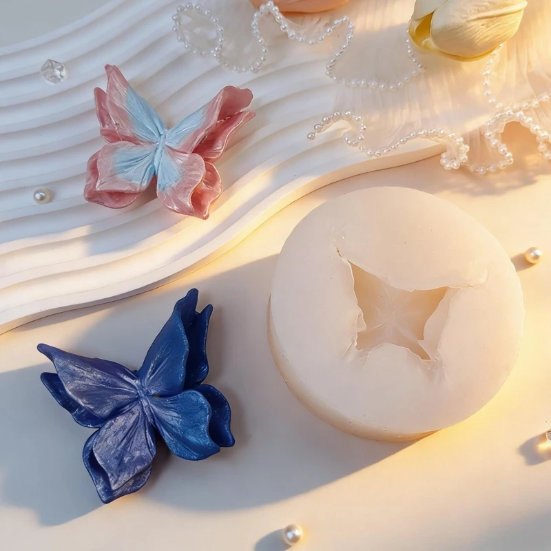 3D Butterfly Aromatherapy Gypsum Crafts Silicone Mold DIY Plaster Ornament Molds For Car Decoration Silicone Mould