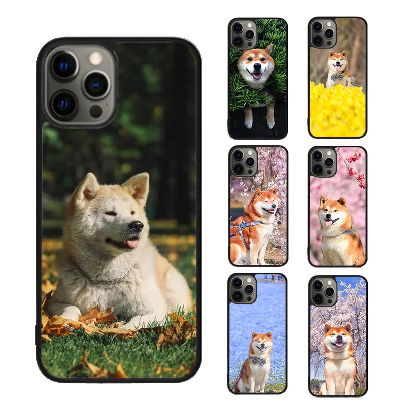 Animal Akita Dog Phone Case cover For iPhone SE2020 15 16 14 13 Pro Max Coque 12 11 Pro Max For Apple 8 PLUS 7 6S fundas