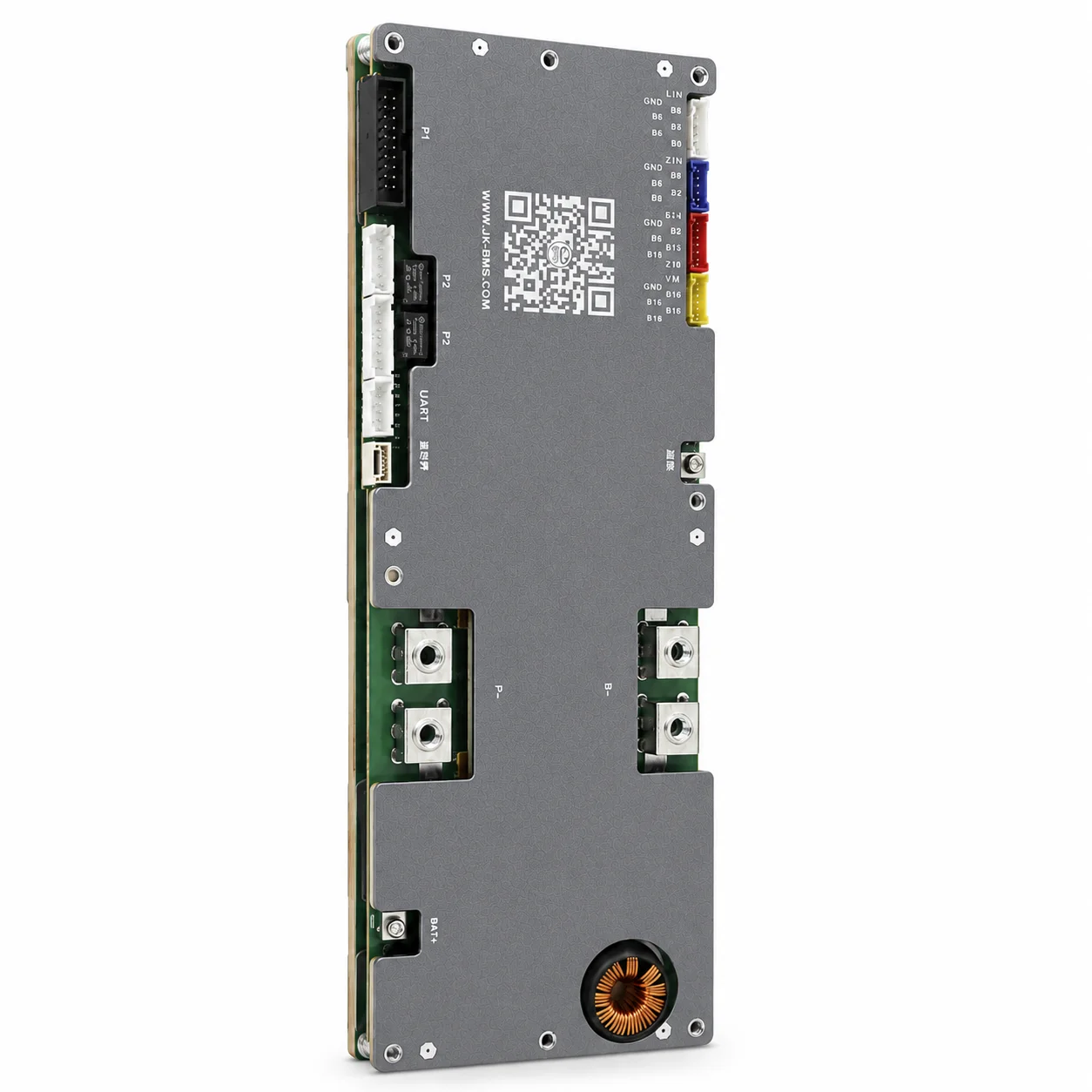 Picture 4: PB2A16S20P JKBMS 16S 200A Bms for Lithium Ion Battery Pack Lifepo4 Battery Bms 48v Parallel Support RS485 CAN BT JK Inverter BMS