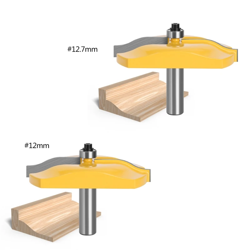 Milling Cutter 12mm Shank Raised Panel Router Bit Ogee Cabinet Door Wood Tool for Woodworking Frame