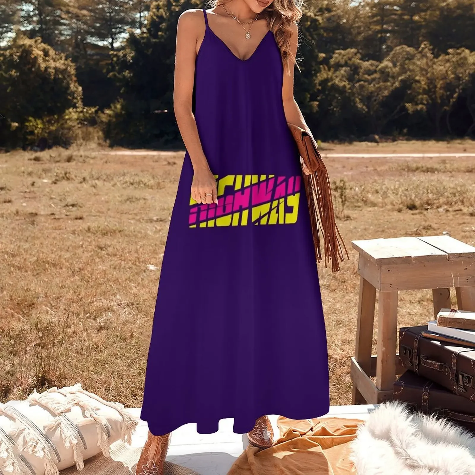 Highway Littering Typography T-shirt Design Sleeveless Dress cocktail dresses Dresses birthday dress for women luxury 2025