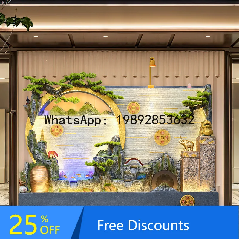 

LYY Circulating Water Flow Ornament Floor-Standing Rockery Fountain Water Feature Living Room Office Decoration Landscape