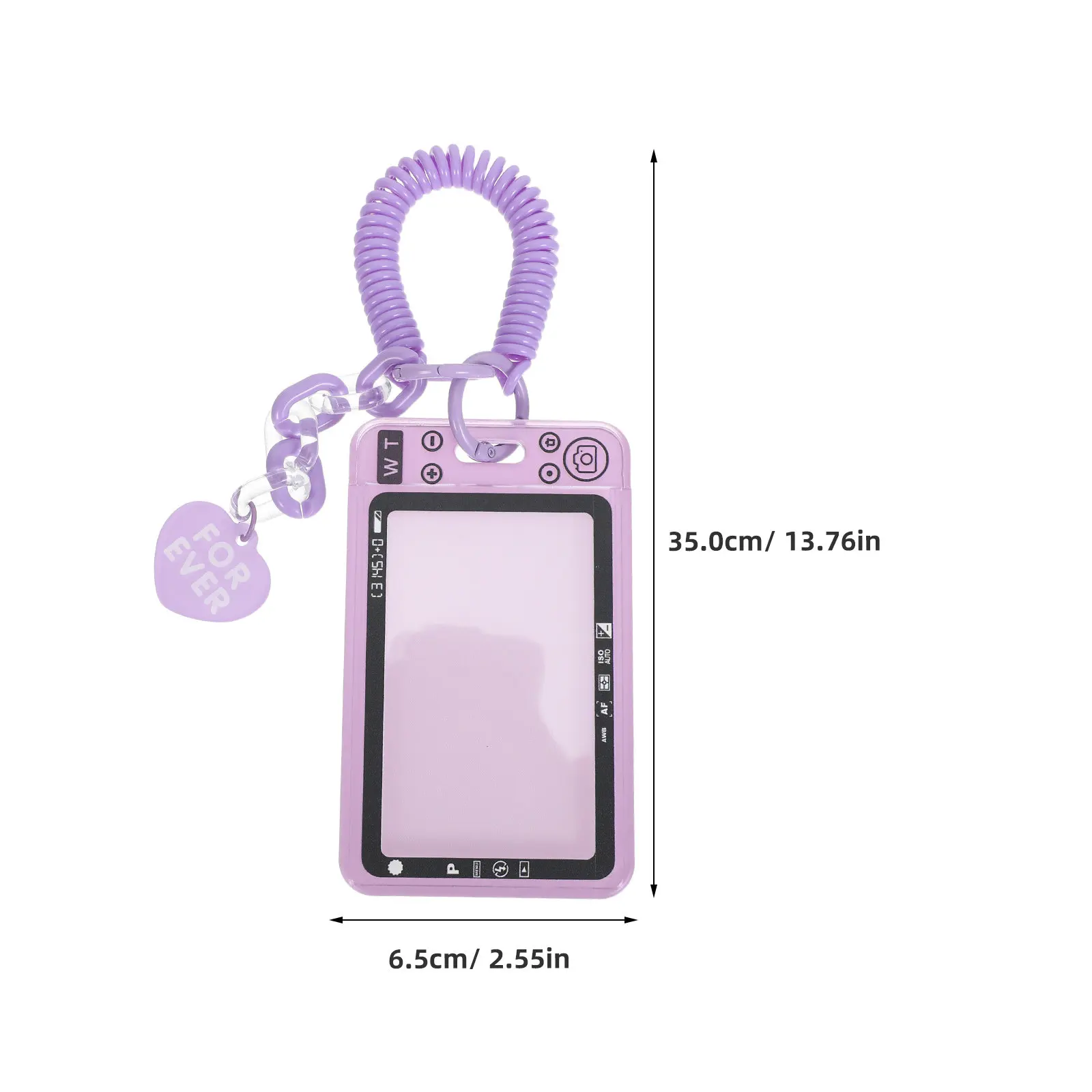 2Pcs Sliding Id Card Holder Transparent Protector Card Sleeve Office Student Badge Holder Convenient Photo Case Sleeves