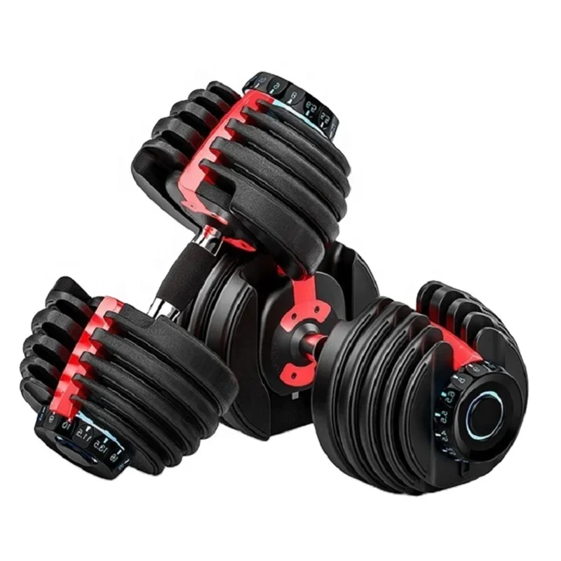 Quick Adjustable Dumbbell Men's Fitness Heavy Weight Strength Training Equipment Dumbbell Set