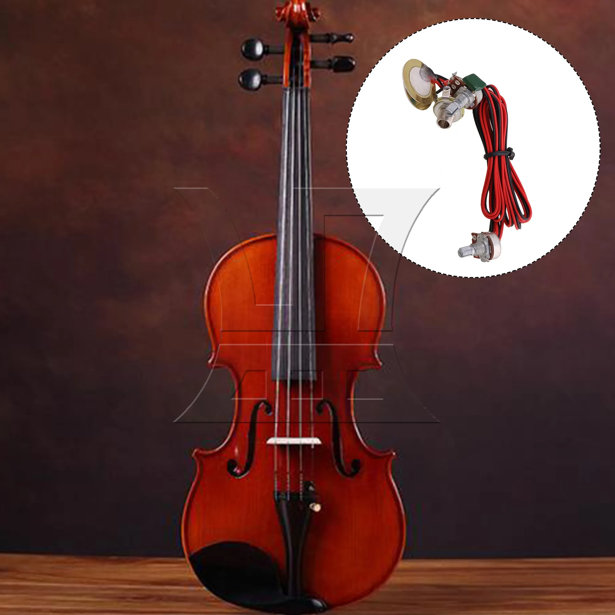 

Yibuy 3 Pcs Ukulele Guitar Pickup Piezo Transducer 0.91" Copper Sheet Diameter