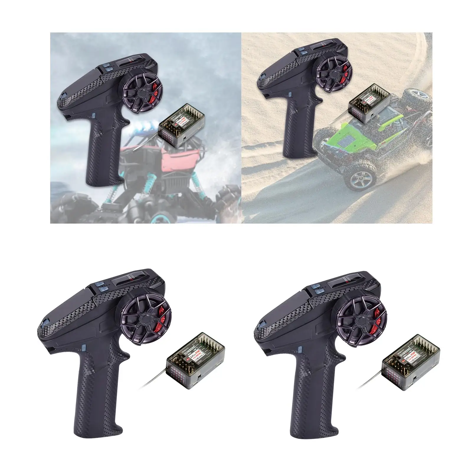 

Radio Transmitter with Receiver Multipurpose Lightweight RC Car Controller RC Transmitter for RC Quadcopter Crawler Tank Car