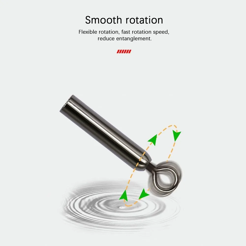 

Straight Type Fishing Line Fixed Tube Connect Freely Rotating Fishing Float Holders Wear Resistance No Deformation
