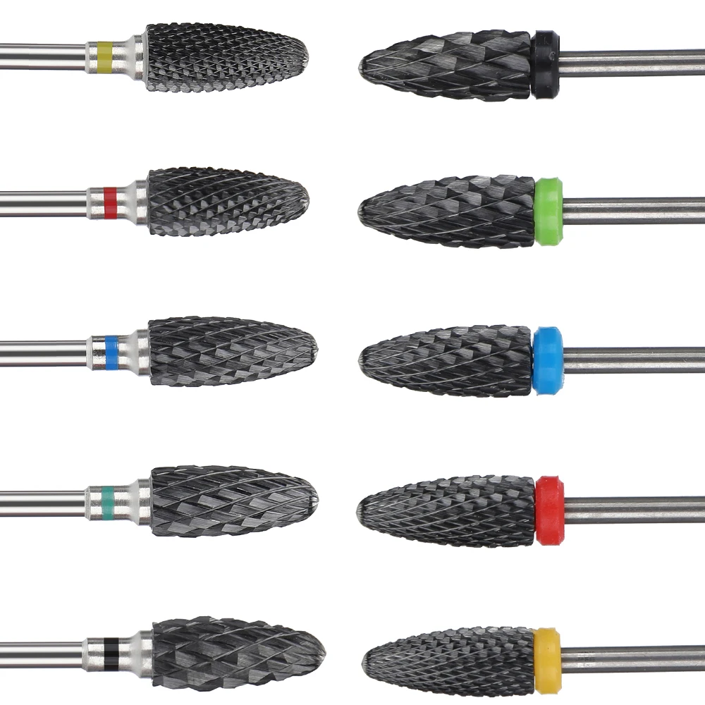 Carboneto cerâmico Tungsten NailDrill Bit para todas as máquinas Nail Drill Para Broca Elétrica Manicure Acessório Fresa Suitabl