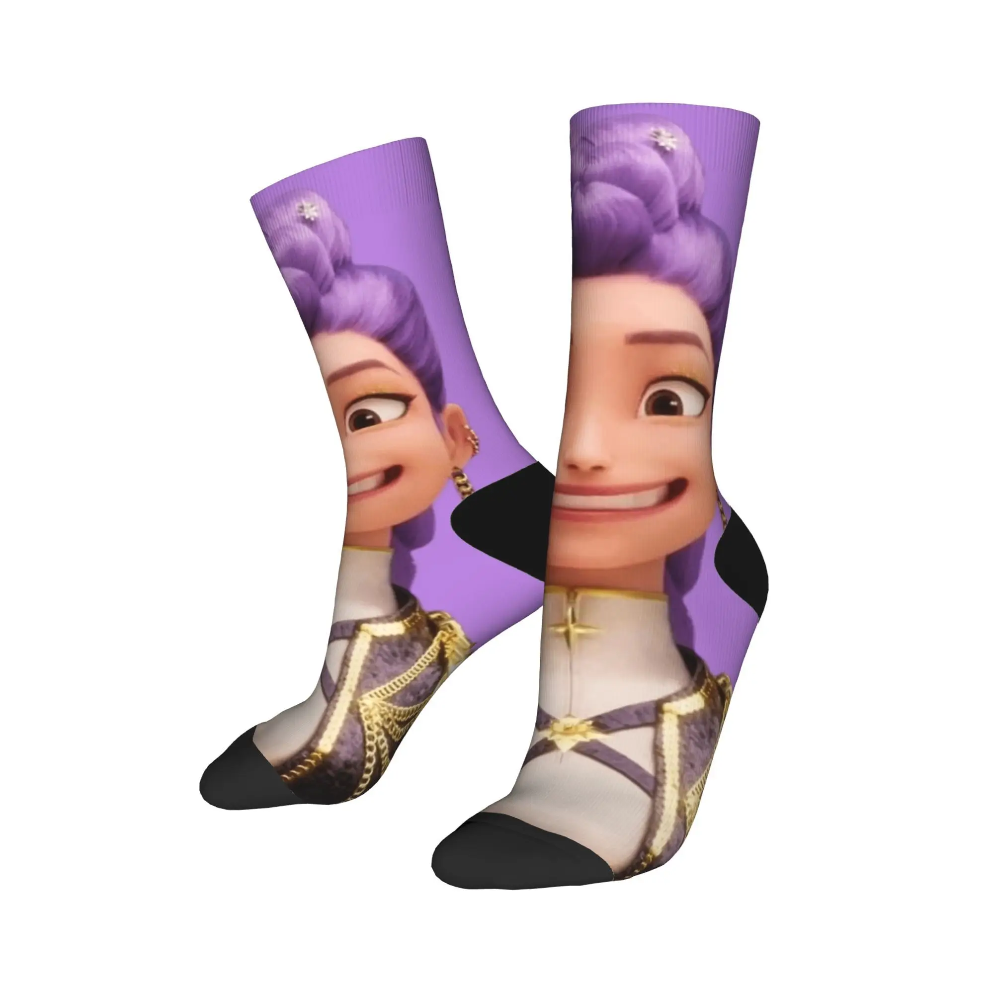 Baby Saja KPop Demon Hunters Chibi Art Calzini Calze antiscivolo Calzini da arrampicata di qualità unisex da uomo Calzini grafici moderni autunnali