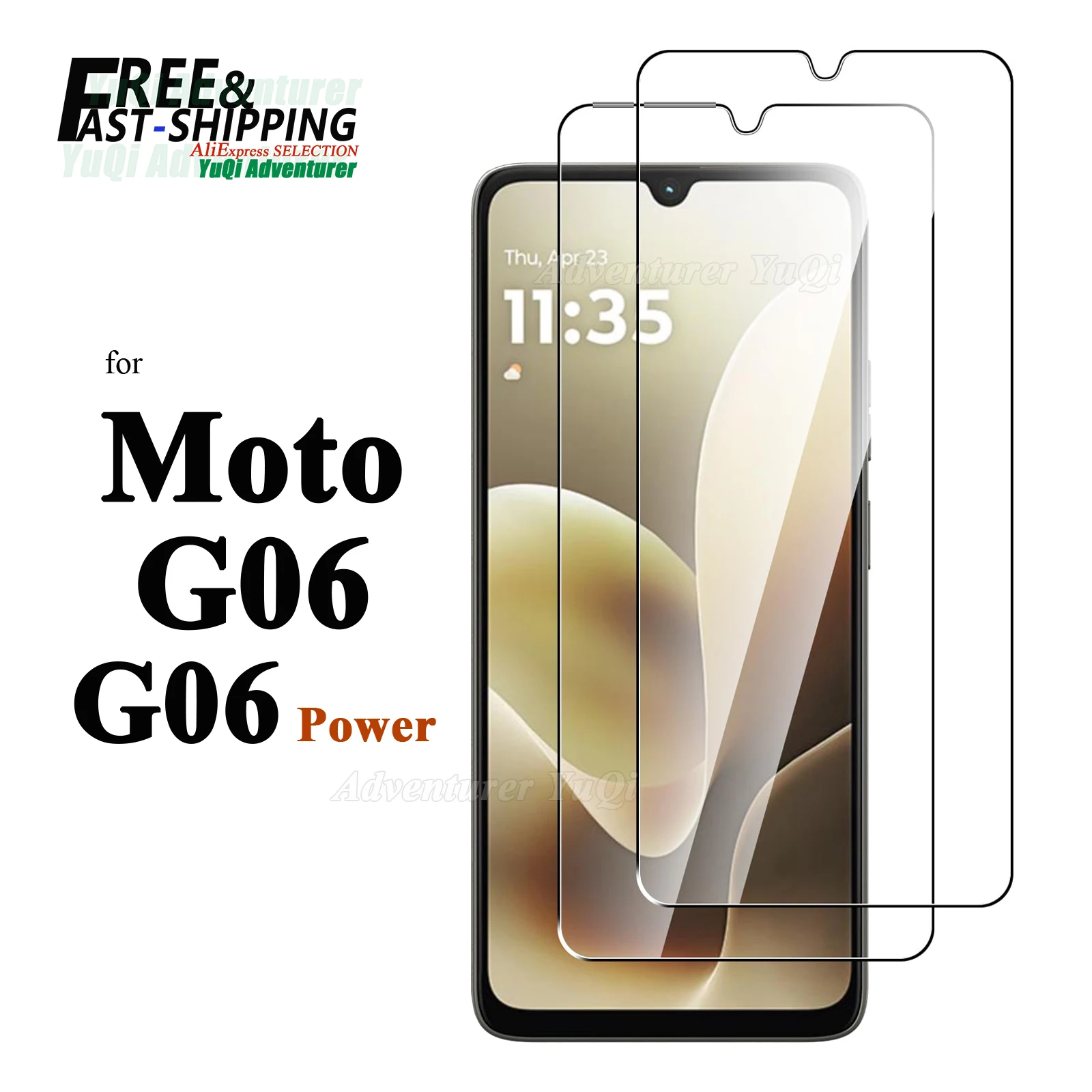 

Screen Protector For Motorola Moto G06 G06 Power Tempered Glass HD 9H Transparent Clear Anti Scratch Case Friendly