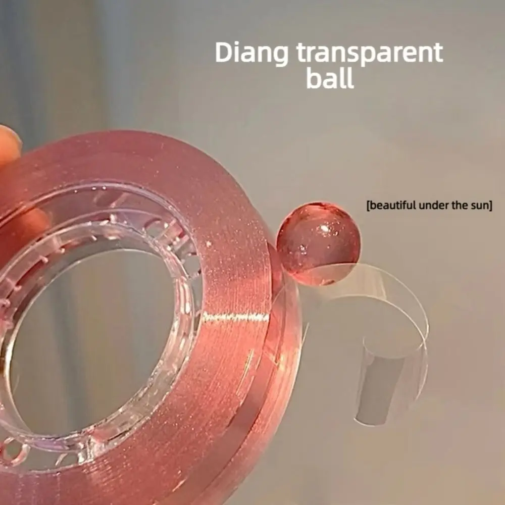 Glitter Ice-Clear Sticky Ball Rolling Tape Easy Hand Pull High Tensile Strength Stress Relief Sensory DIY Hand Tear Tape