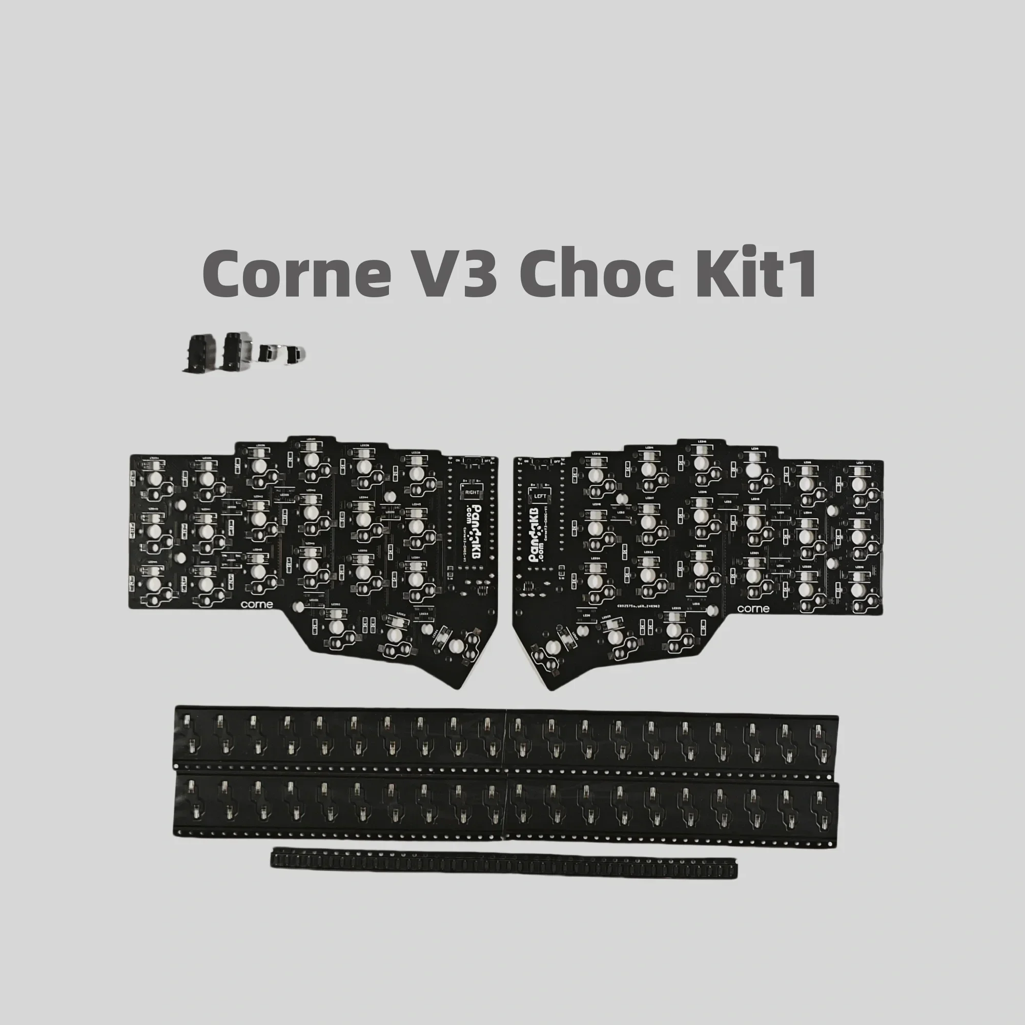 Corne V3 Choc Low Profile Split Keyboard PCB Custom Corne Crkbd PCB Wireless Horn Keyboard Kit DIY Mechanical Keyboard Accessory
