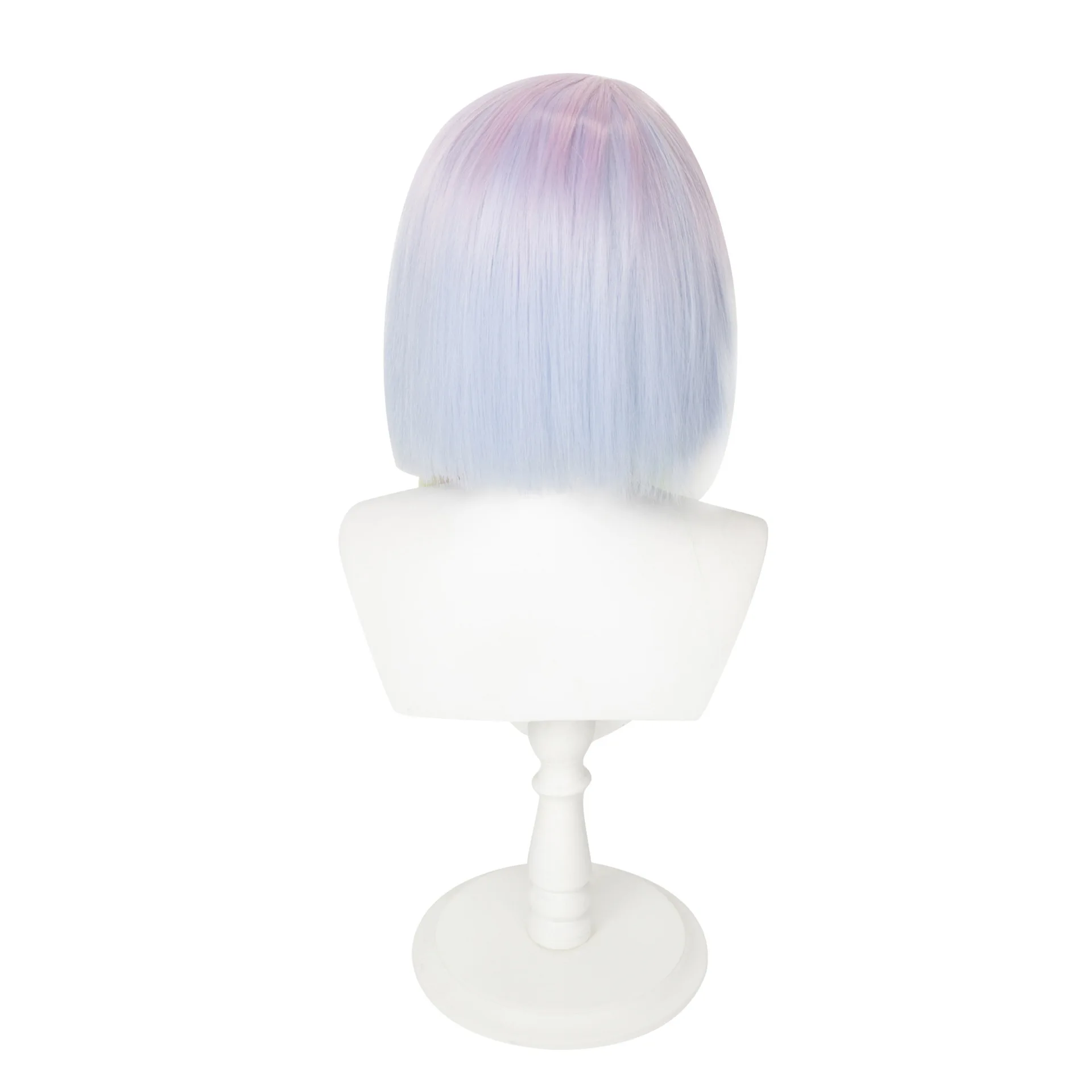 Synthetic Wig Cyberpunk Lucy Cosplay Hair Heat Resistant Costume Roleplay Halloween Party Anime Style