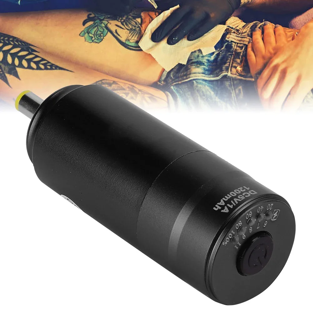 DC Interface 1200mAh Wireless  Machine Power Supply Motor Tattoo Pen Power Supply Tattoo Artist Body Art Power Supply Accessory