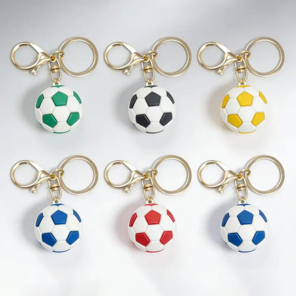 Football Pattern Charm Football Keychain Football Design Keychain Pendant with Lobster Clasp Thickened Metal Key for Backpack