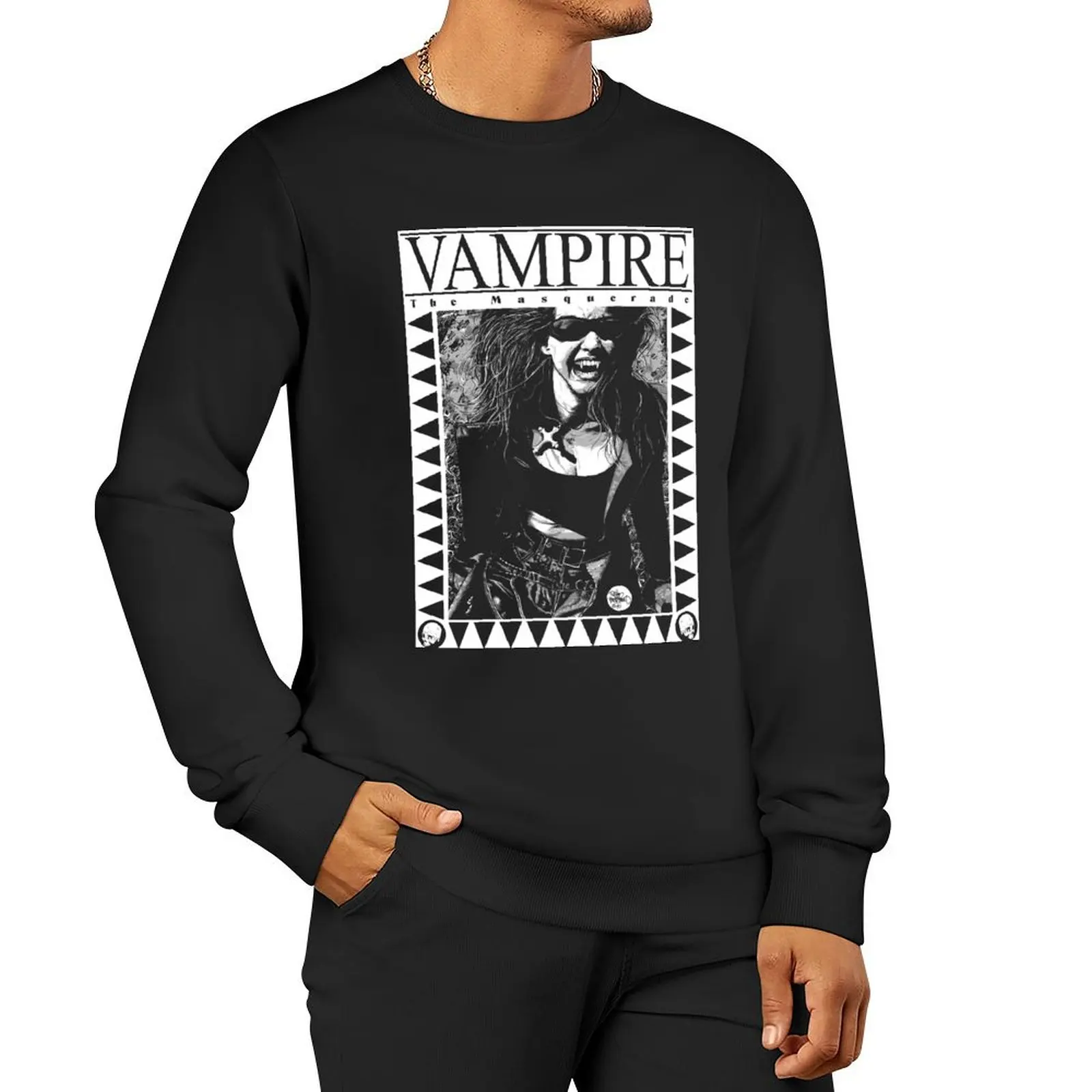 

Retro Vampire: The Masquerade Sweatshirt men's winter sweater korean clothes winter clothes winter man sweatshirt