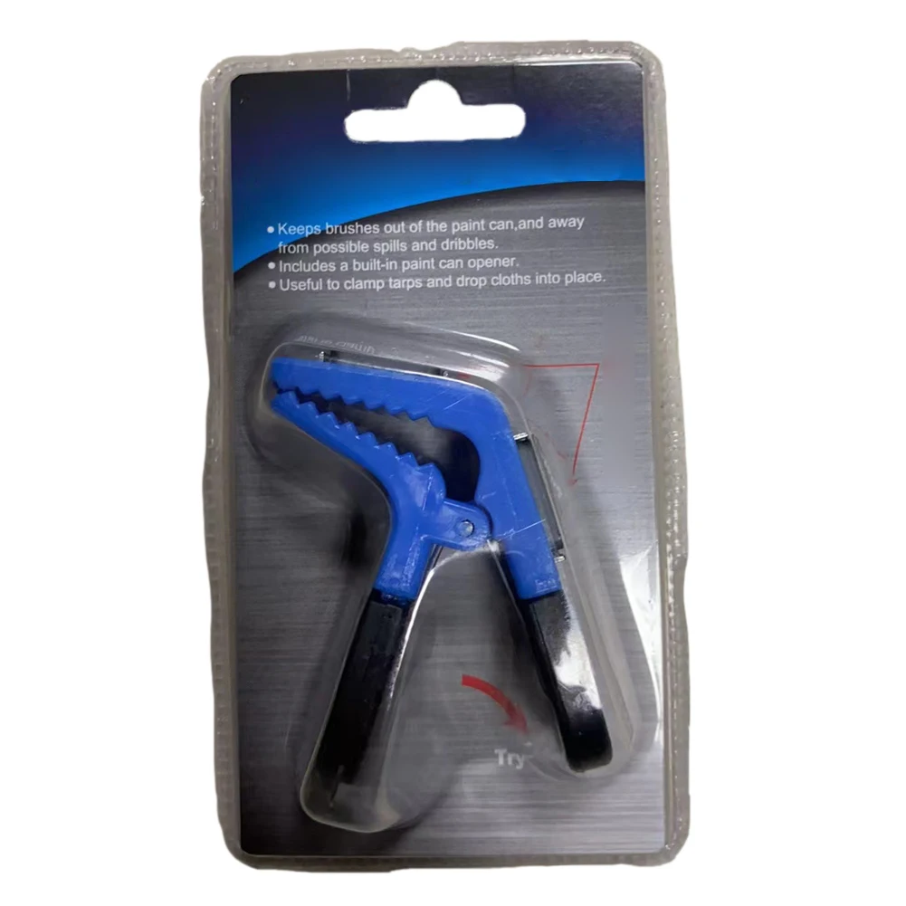 Suporte de pincel magnético de plástico resistente, útil para apertar lonas e deixar cair roupas para colocar, manter as escovas fora da lata de tinta