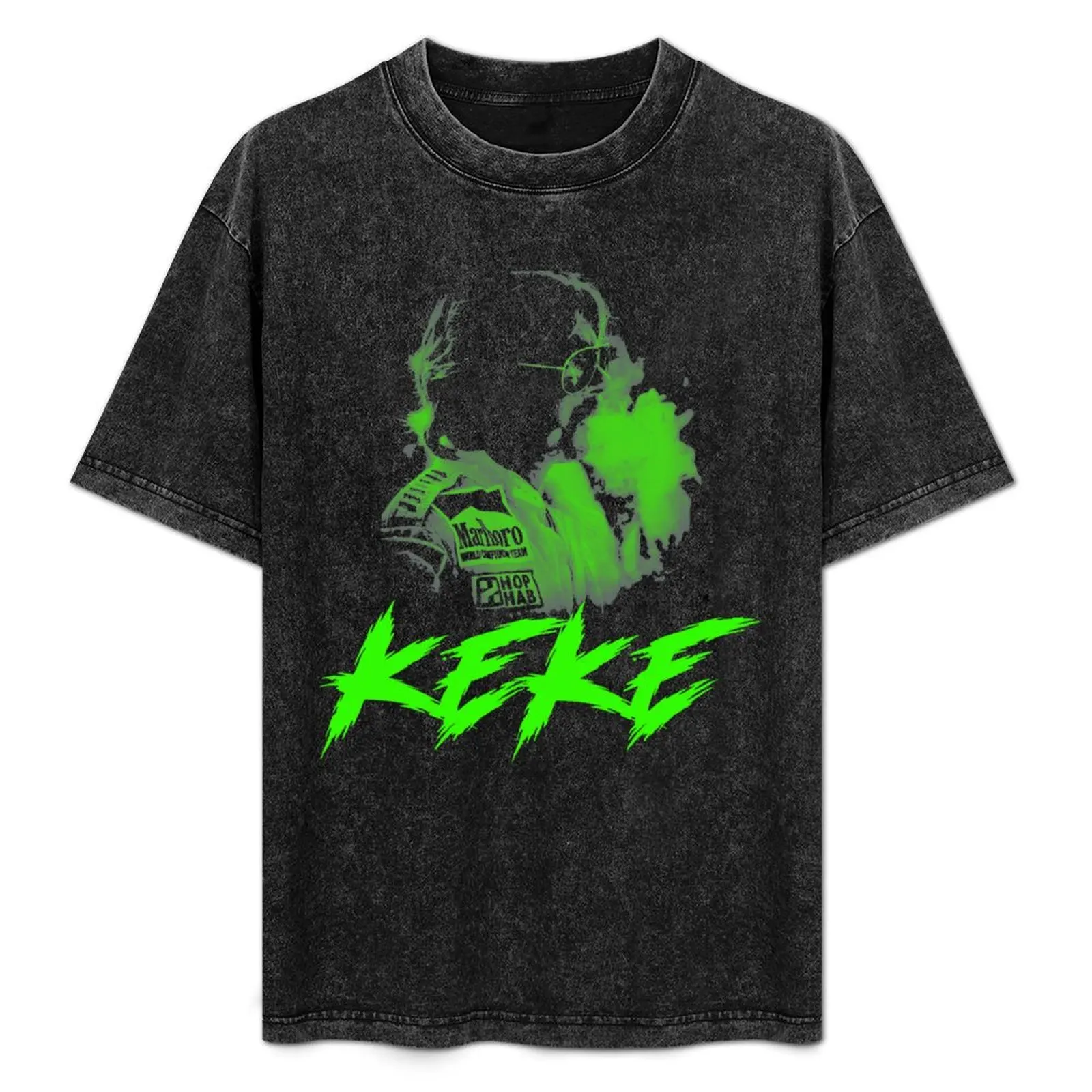 Camiseta Keke Rosberg con estampado de moda, informal, de manga corta